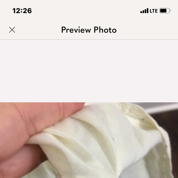 Anthropologie Edme & Eystlle "Cafe Awning" Linen Cream/Navy/Yellow Striped Skirt - Picture 6 of 7